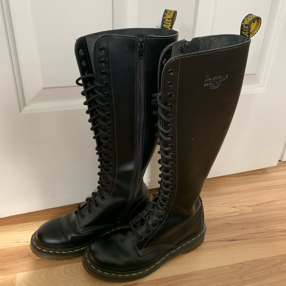 Dr. Martens AirWair 20eye knee high boots